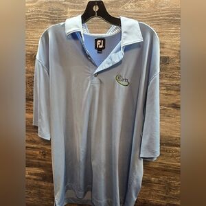 FootJoy Polo Shirt Mens XL Blue Making The Turn Golf Performance Nwot